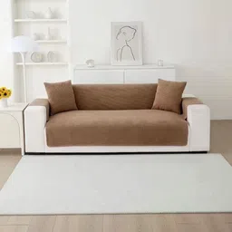 HOMETHREADS Brown Embroidered Sofa Cover-picture-27