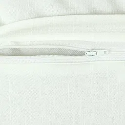 House This Girnar Rust & White 2 Pieces Checked Textured Cotton Square Cushion Covers image 4