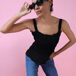 SHOWOFF Women Solid Shoulder Straps Top-picture-27