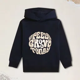 NUSYL Boys Typography Printed Hooded Long Sleeves Pullover Sweatshirt-picture-31