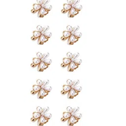 LEKZOW Women Set Of 10 Pearls Claw Clip-picture-29