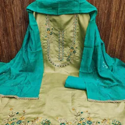 Maroosh Embroidered Unstitched Dress Material image 4