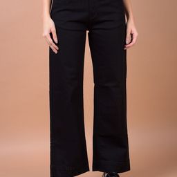 Crimsoune Club Women Wide Leg Mid-Rise Stretchable Jeans-picture-49