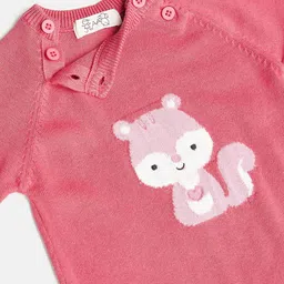 JWAAQ Infants Printed Cotton Winter Romper With Cap image 5