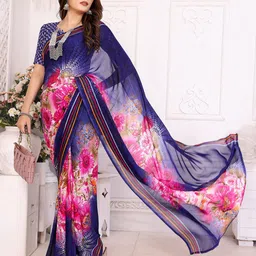 Moda Rapido Floral Printed Saree image 2