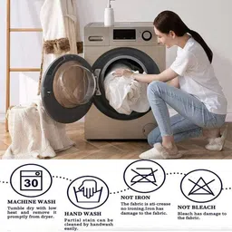 HOMEBREW FURNISHINGS Black & White Printed Door Curtain image 2