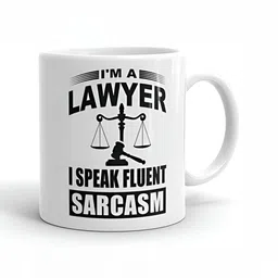 Mr UVD White & Black Typography Printed Ceramic Matte Mug 350 ml image 1