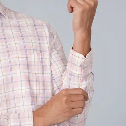 Ostermann Men Tartan Checks Opaque Checked Casual Shirt image 2