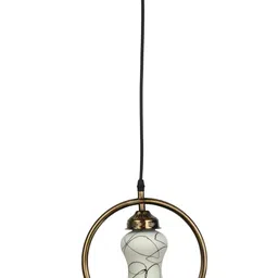 1ST TIME White & Black Printed Self Assembly Bell Ceiling Lamp-picture-40