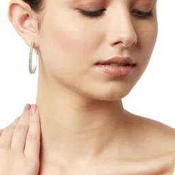 Studio Voylla Contemporary Hoop Earrings image 5