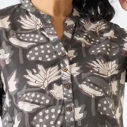 RANGMANCH BY PANTALOONS Women Printed Thread Work Kurta image 2