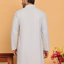 Jompers Men Geometric Embroidered Sequinned Kurta image 4
