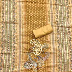 LeeliPeeri Designer Printed Art Silk Unstitched Dress Material image 4