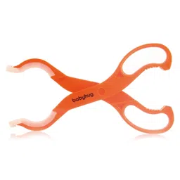 Babyhug Anti-Slip Bottle Tong - Orange image 3