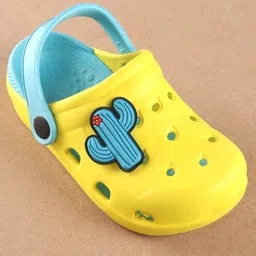 Pine Kids Clogs Cactus Patch - Yellow Sky Blue image 3