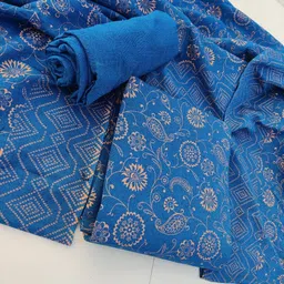 universe creation Unstitched Wool Salwar Suit Material Printed image 3