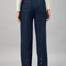 R.Code by The Roadster Life Co. Women Flared High-Rise Slash Knee Jeans image 5