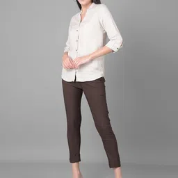 Comfort Lady Pack Of 2 Cotton Mid-Rise Trousers image 3