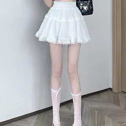 StyleCast Self Design Layered Flared Mini Skirts-picture-15