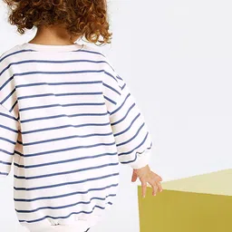 JC SPARKLE Girls Striped Printed Pure Cotton Sweatshirt with Leggings image 3