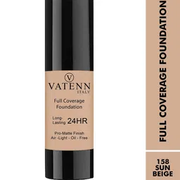 VATENN ITALY Long Lasting Full Coverage Foundation- 30 ml- Sun Beige 158 image 2