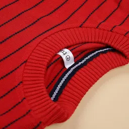 V-Mart Boys Striped Round Neck Full Sleeve Pullover image 3