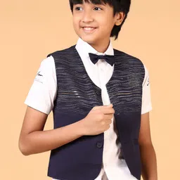 V-Mart Boys Pure Cotton Shirt With Shorts With Waistcoat-picture-38