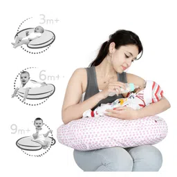 Lulamom Allergen Protected Nursing Pillow & Cover Polka Dots Print - Pink image 4