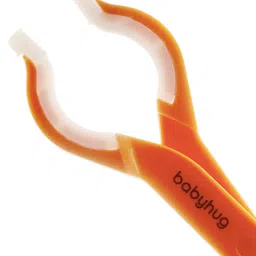 Babyhug Anti-Slip Bottle Tong - Orange image 4