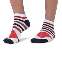 MJE Men Pack Of 5 Patterned Breathable Ankle-Length Socks image 3