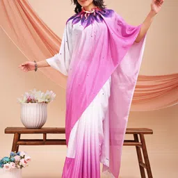 Leelavati Floral Printed Pure Chiffon Saree image 4