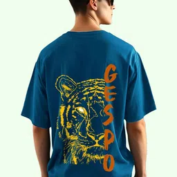 AUSK Graphic Printed Round Neck Drop-Shoulder Sleeves Pure Cotton Oversized T-shirt-picture-20