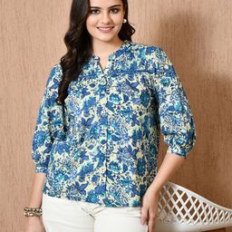 Anouk Rustic Women Floral Printed Pure Cotton Kurti-picture-30