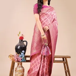 Kalista Woven Design Zari Banarasi Saree image 4