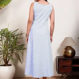 SZN Ethnic Motifs Fit & Flare Midi Dress image 5