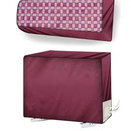 The Furnishing Tree Maroon Printed Air Conditioner Cover-picture-21