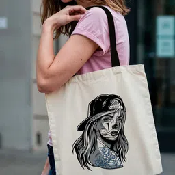 ARTBUG Printed Shopper Tote Bag image 5