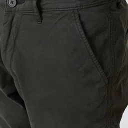 SPYKAR Men Regular Fit Mid Rise Cargo Trousers image 3