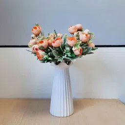 Orange Polyester Artificial Flower by Art Street image 1