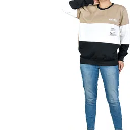 SHAUN Men Colourblocked Sweatshirt image 3