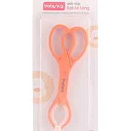 Babyhug Anti-Slip Bottle Tong - Orange image 5