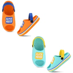 Smartots Kids Pack Of 2 Typographic Croslite Clogs-picture-40