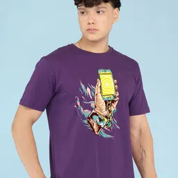 BRAWNY BATTLER Men Graphic Printed Round Neck Cotton T-shirt-picture-27