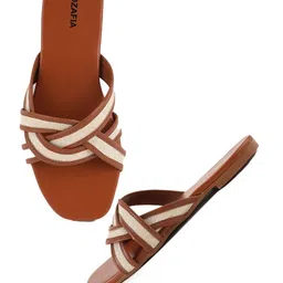 MOZAFIA Women Open Toe Flats-picture-33