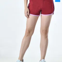 BAESD Women Pack Of 2 Solid High-Rise Hot Pants Shorts-image-63