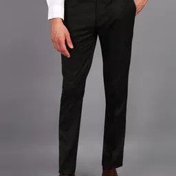 VEI SASTRE Men Smart Slim Fit Trousers-picture-28