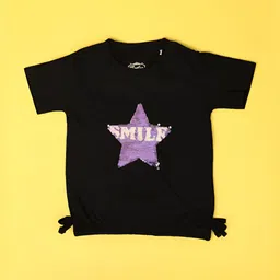 V-Mart Girls Graphic Printed Round Neck Cotton T-shirt-picture-20