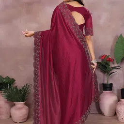 KALINI Embellished Beads and Stones Heavy Work Saree image 5