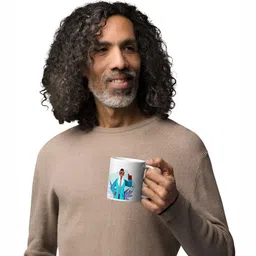 Mr UVD White Ceramic Cup image 3