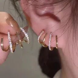 TheVineGirl Earring Cum Earcuff Stylish Earring For Girls & Women-picture-35